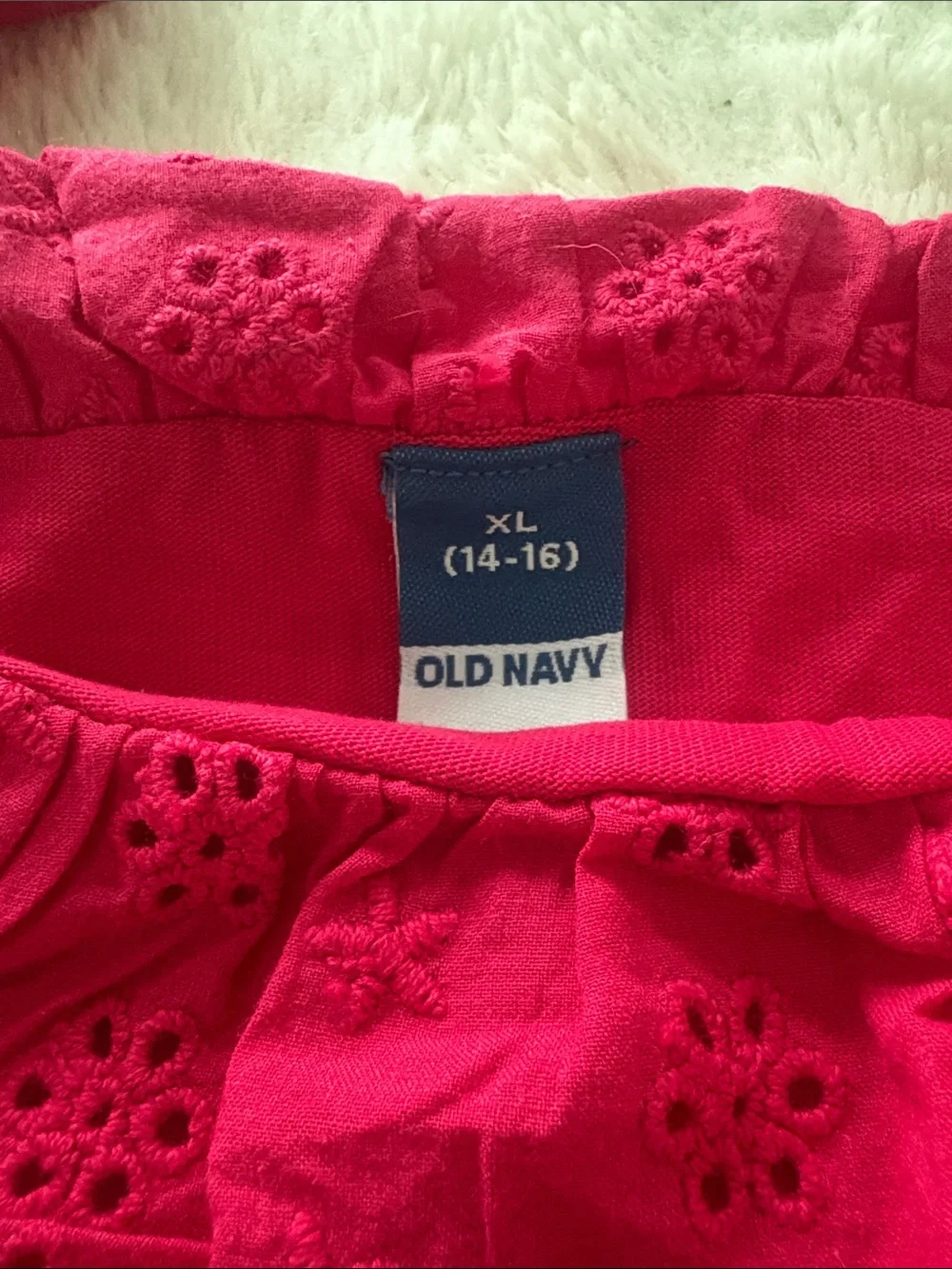 Old Navy Fitted Ruffle-Trim Tank Top for Girls NWT
